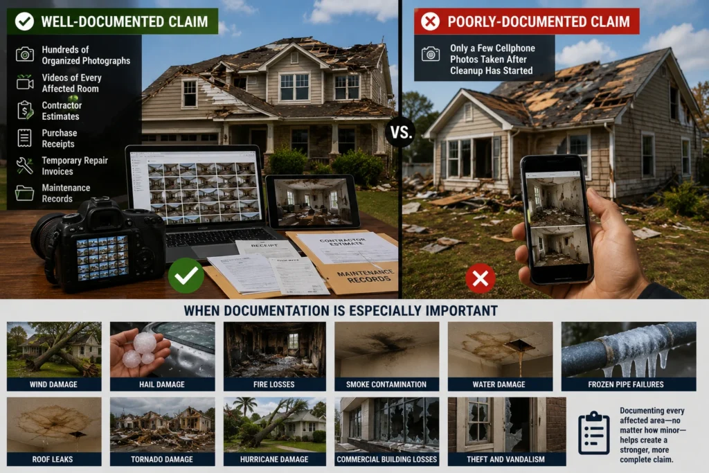 How to Document Damage for Your Claim 3